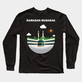 Ramadan Mubarak Ramadan Kareem The Great Mosque of Mecca al-Masjid al-Haram Gift Long Sleeve T-Shirt